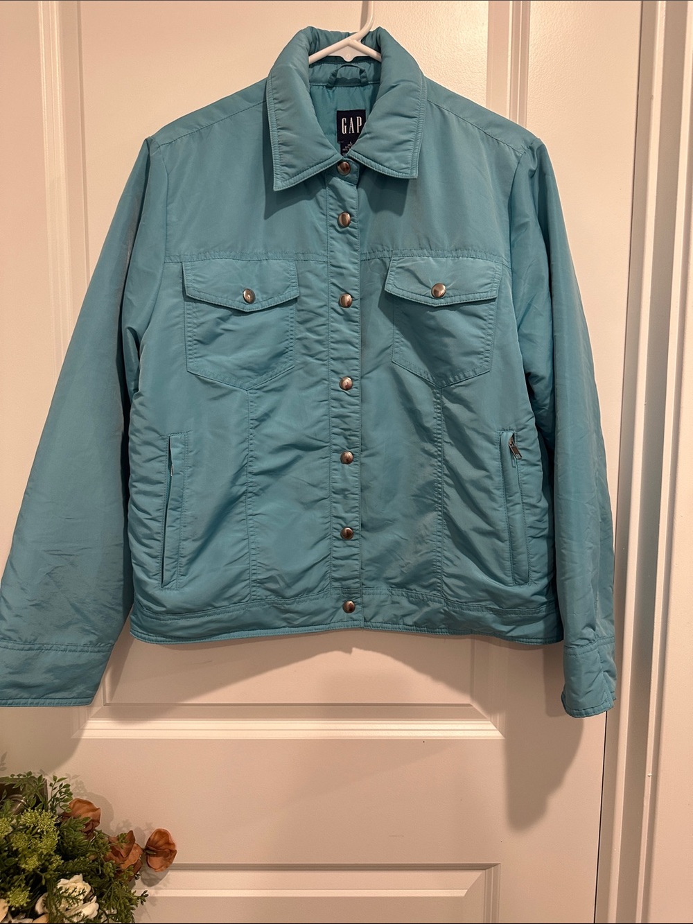 GAP Aqua Utility Jacket with Snap Front